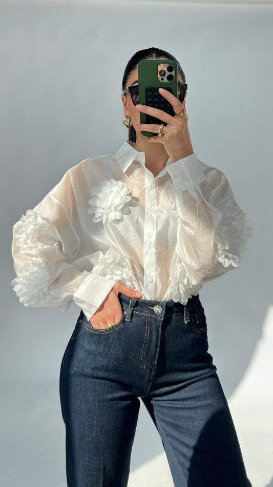 Blumen Bluse