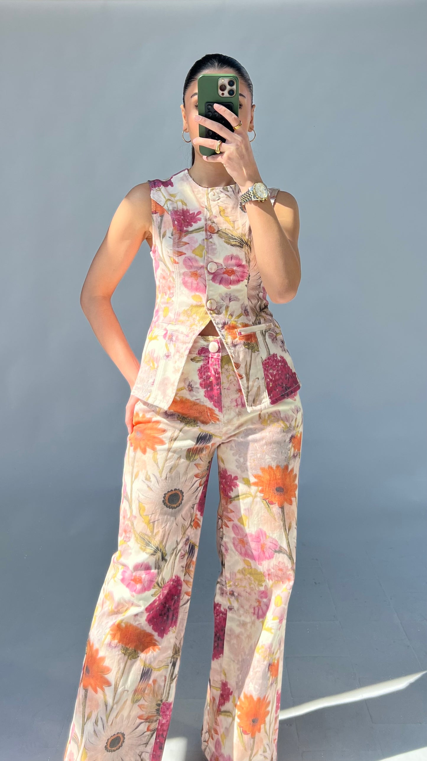 Florales Zweiteiler-Set