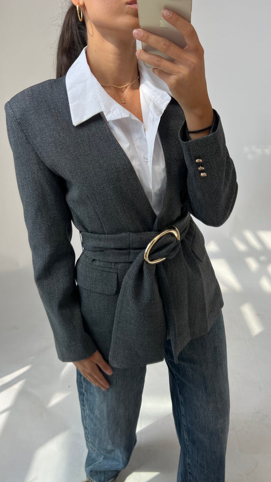 Blazer mit Statement Gürtel