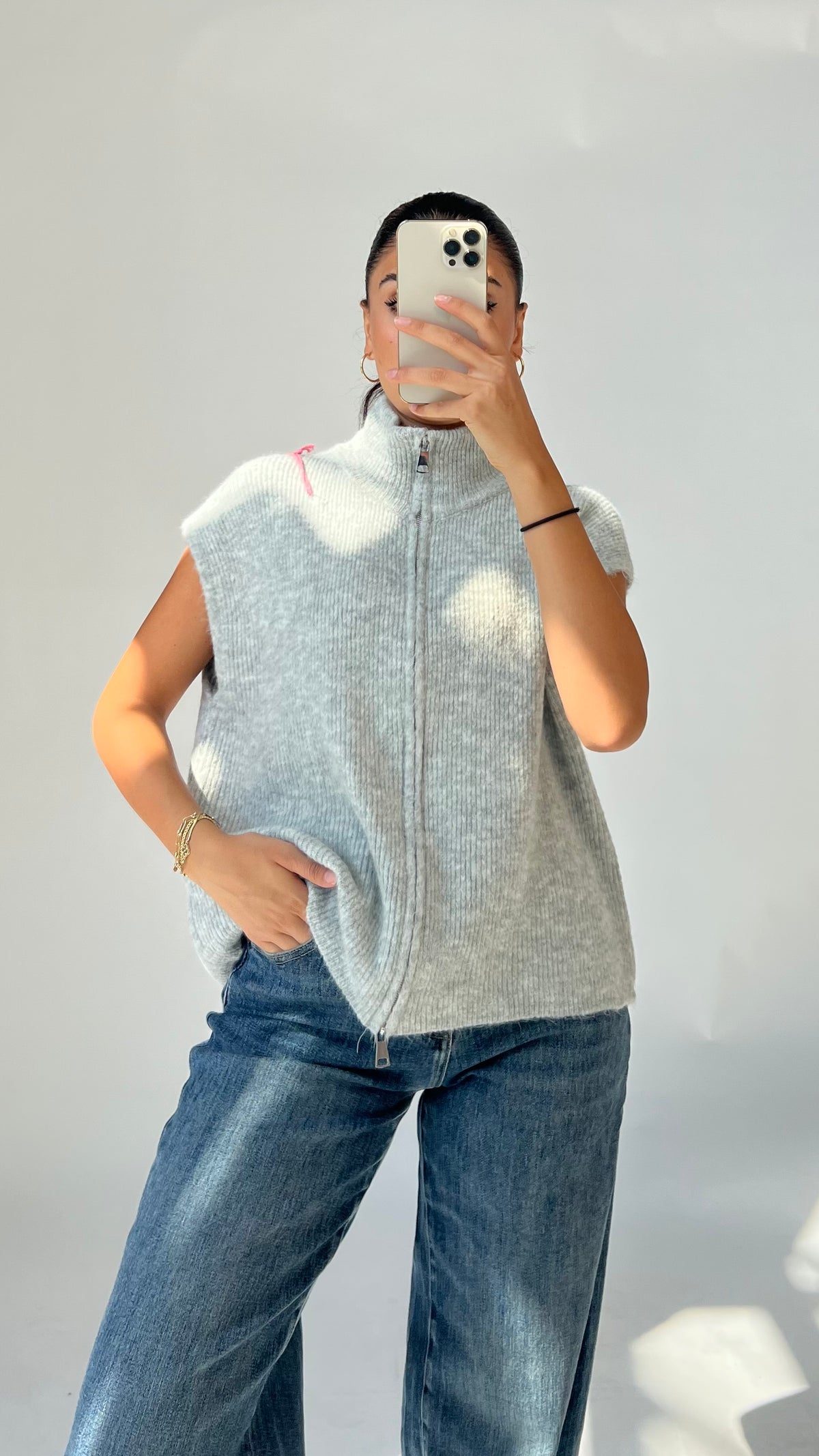 Cozy Zip Strickweste