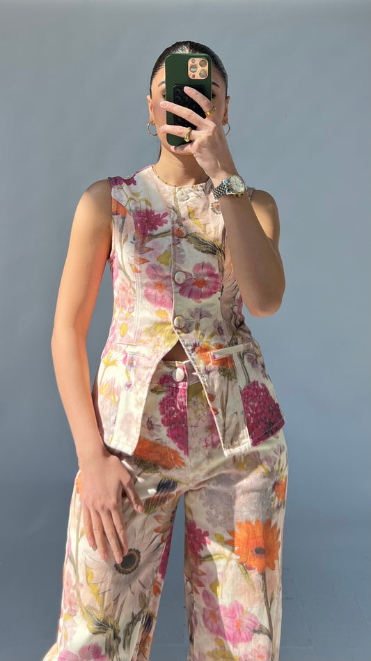 Florales Zweiteiler-Set