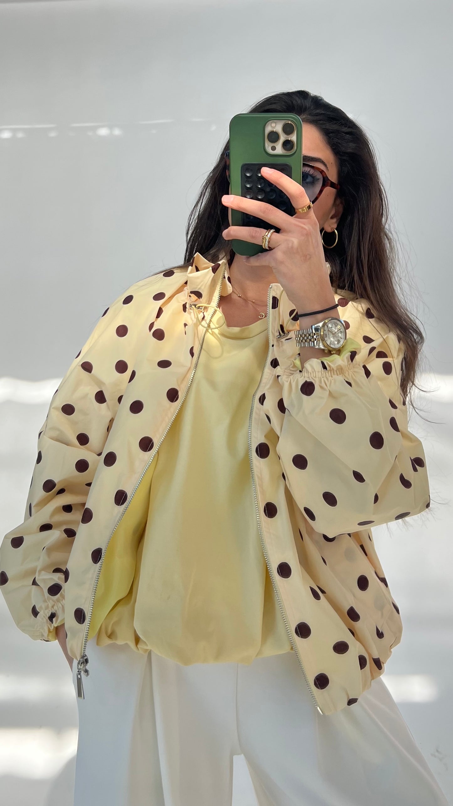 Stylische Polka-Dots Jacke