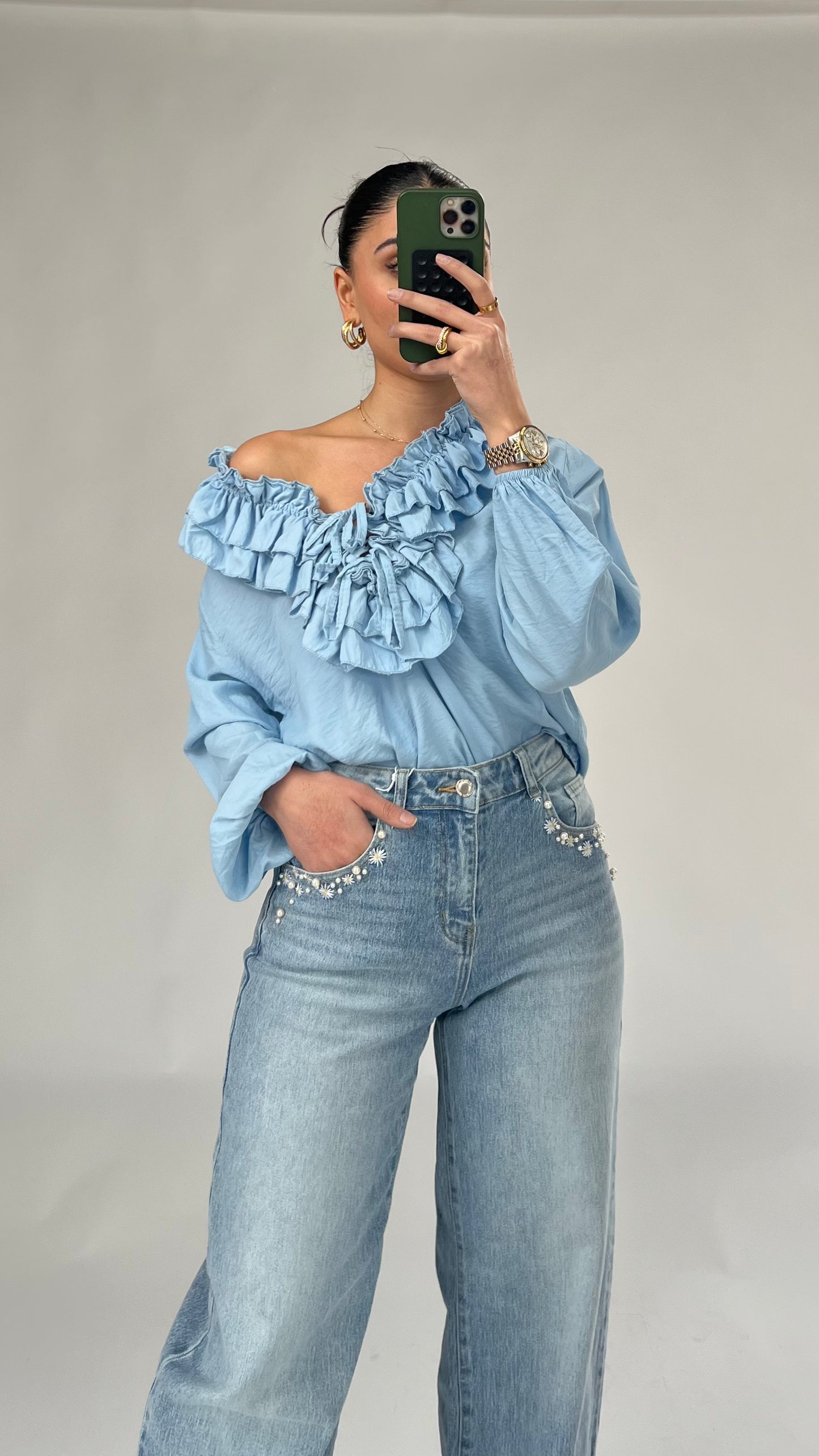 Leichtes Rüschen-Top