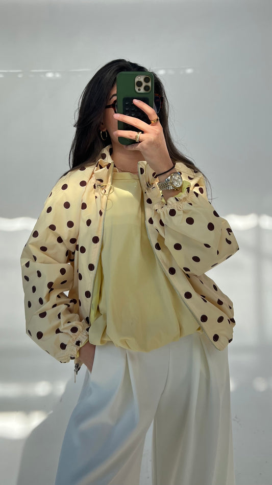 Stylische Polka-Dots Jacke