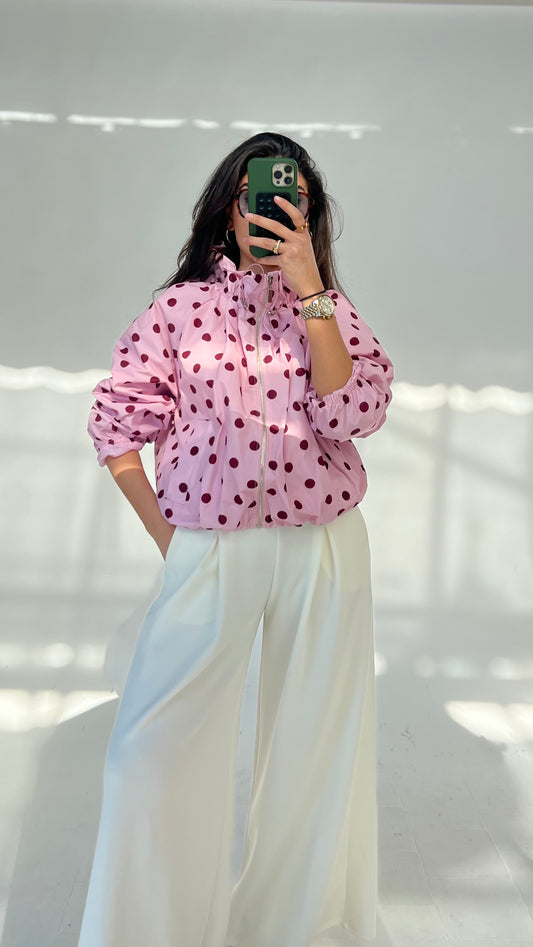 Stylische Polka-Dots Jacke