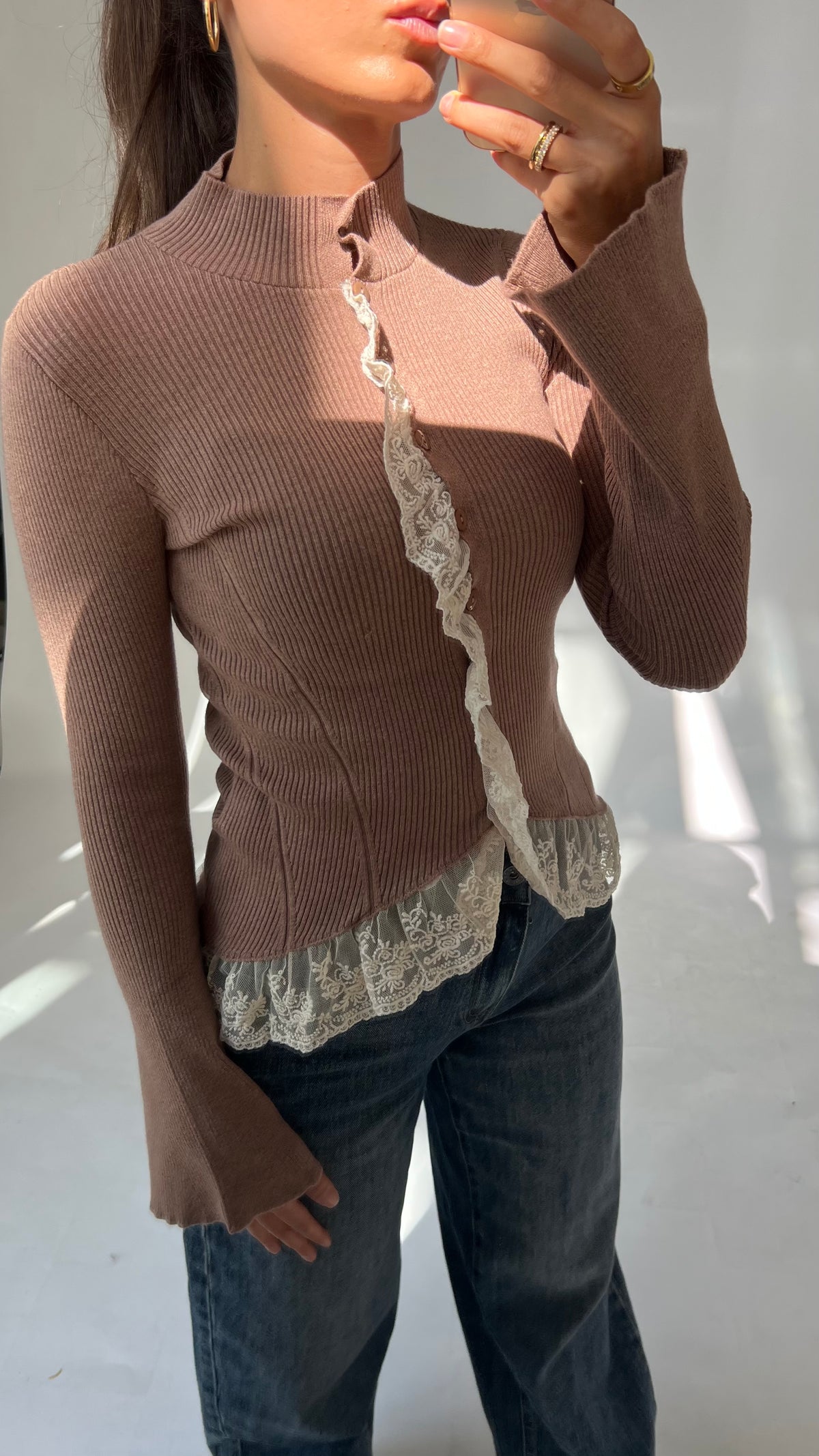 Spitzen Cardigan