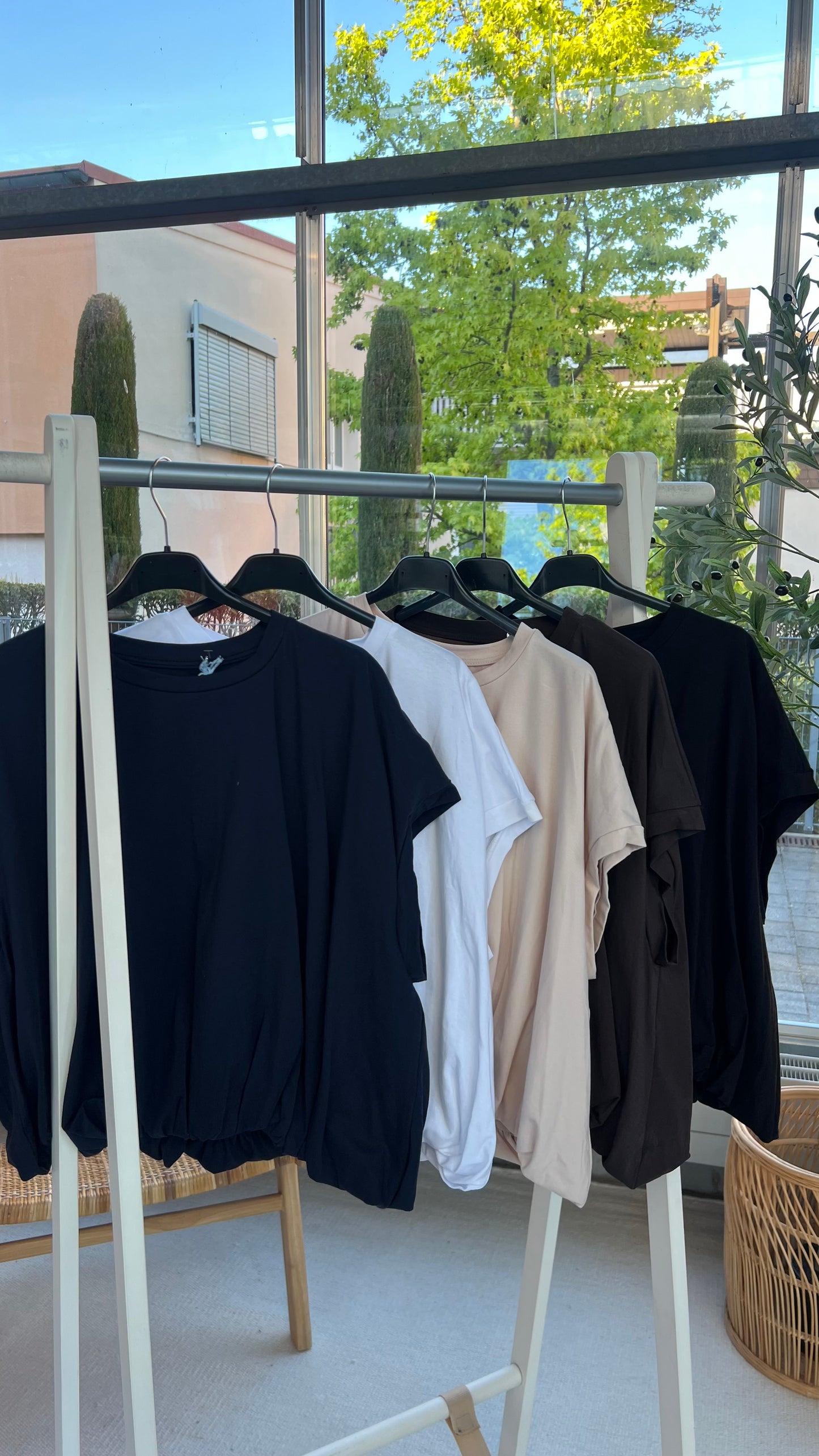 Oversize T-Shirt mit Gummizug