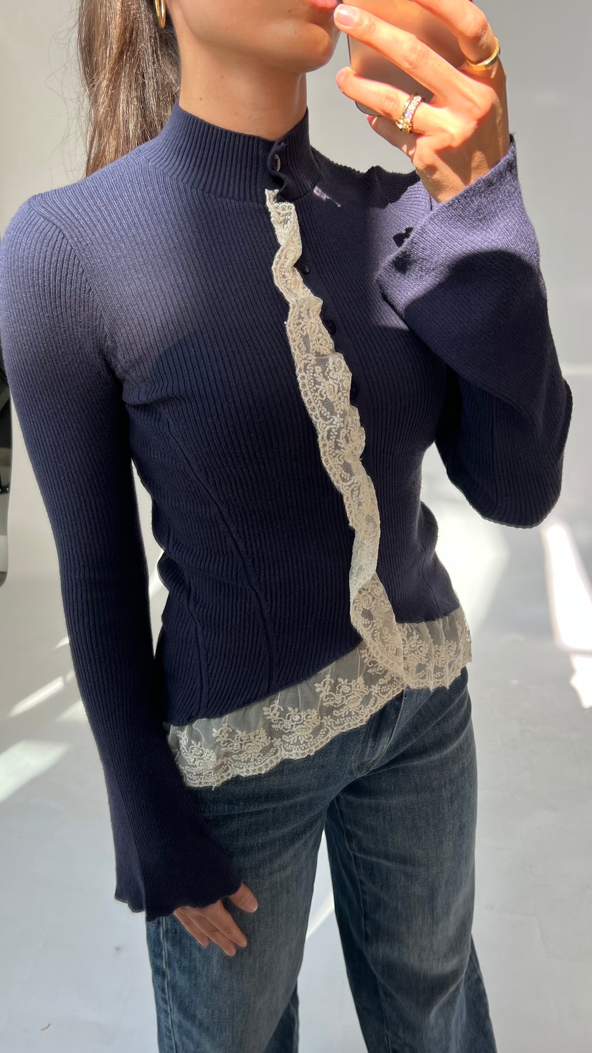 Spitzen Cardigan