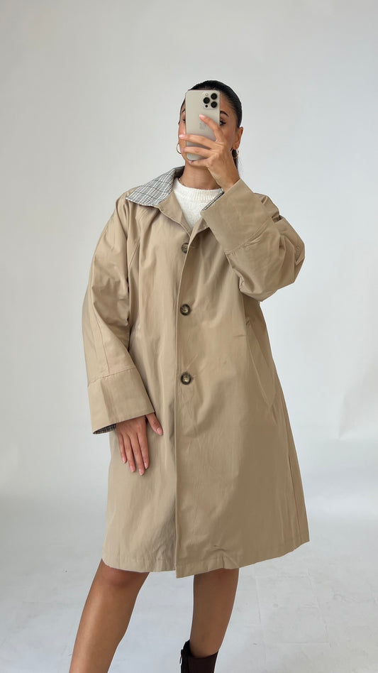 Trenchcoat mit Karokragen