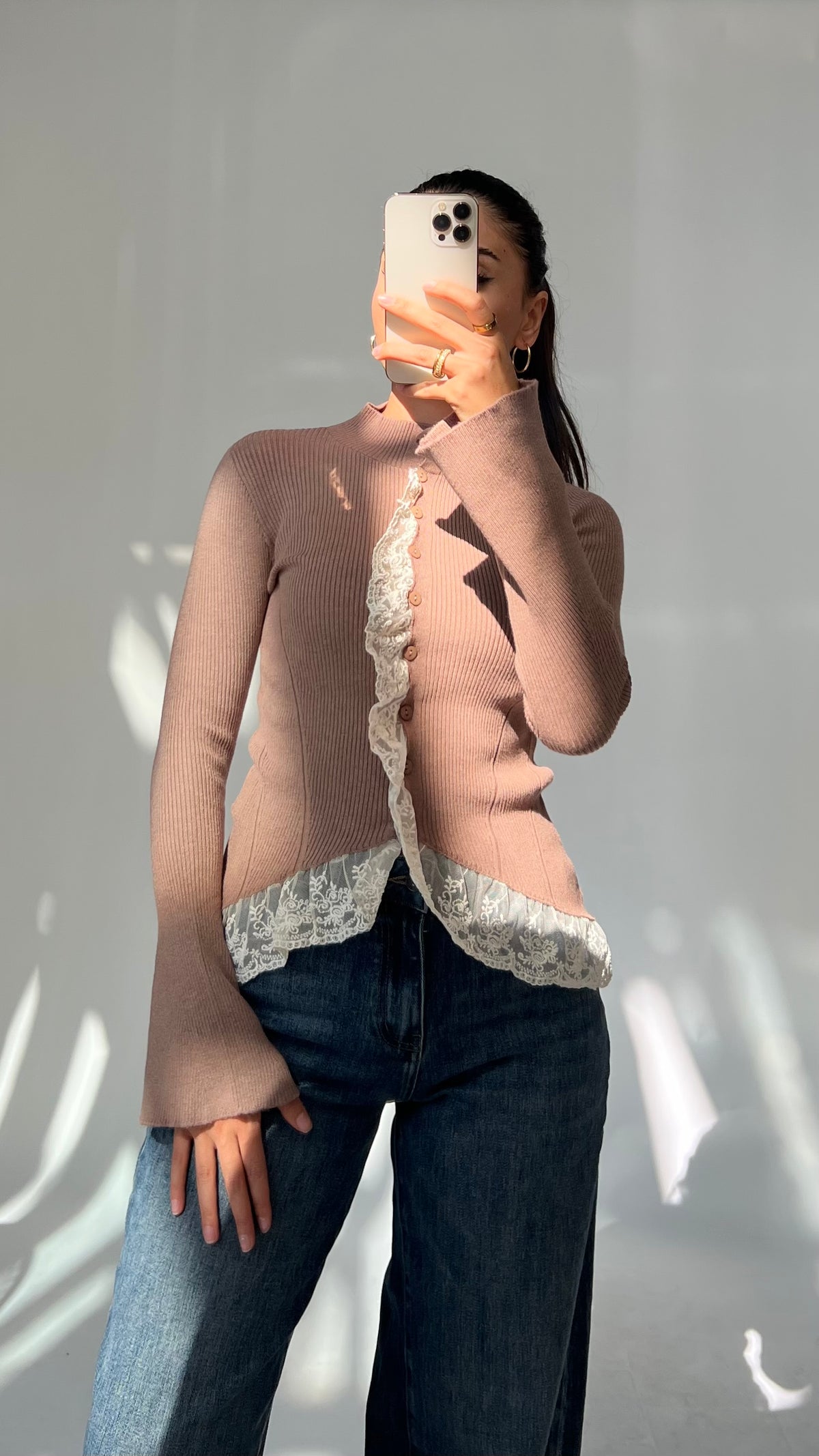 Spitzen Cardigan