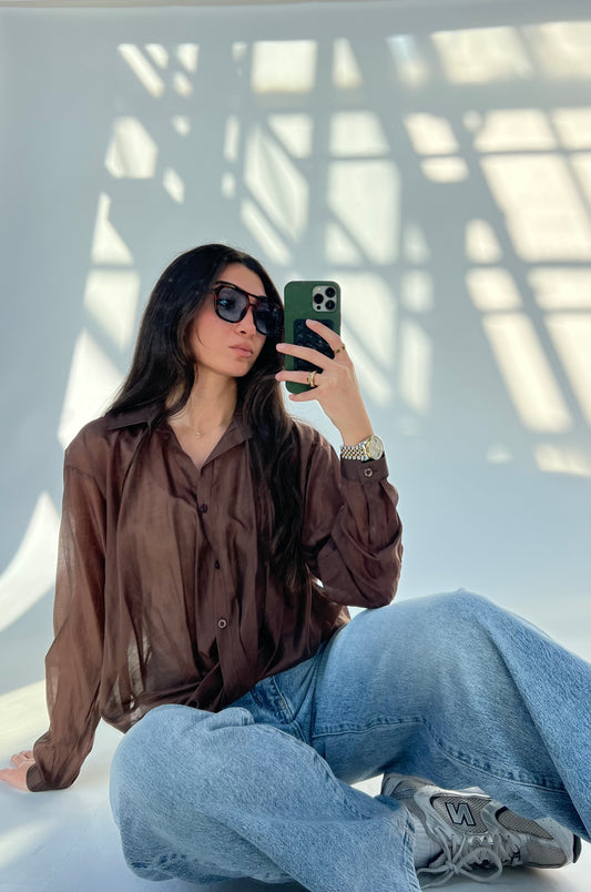 Sheer Elegance Bluse