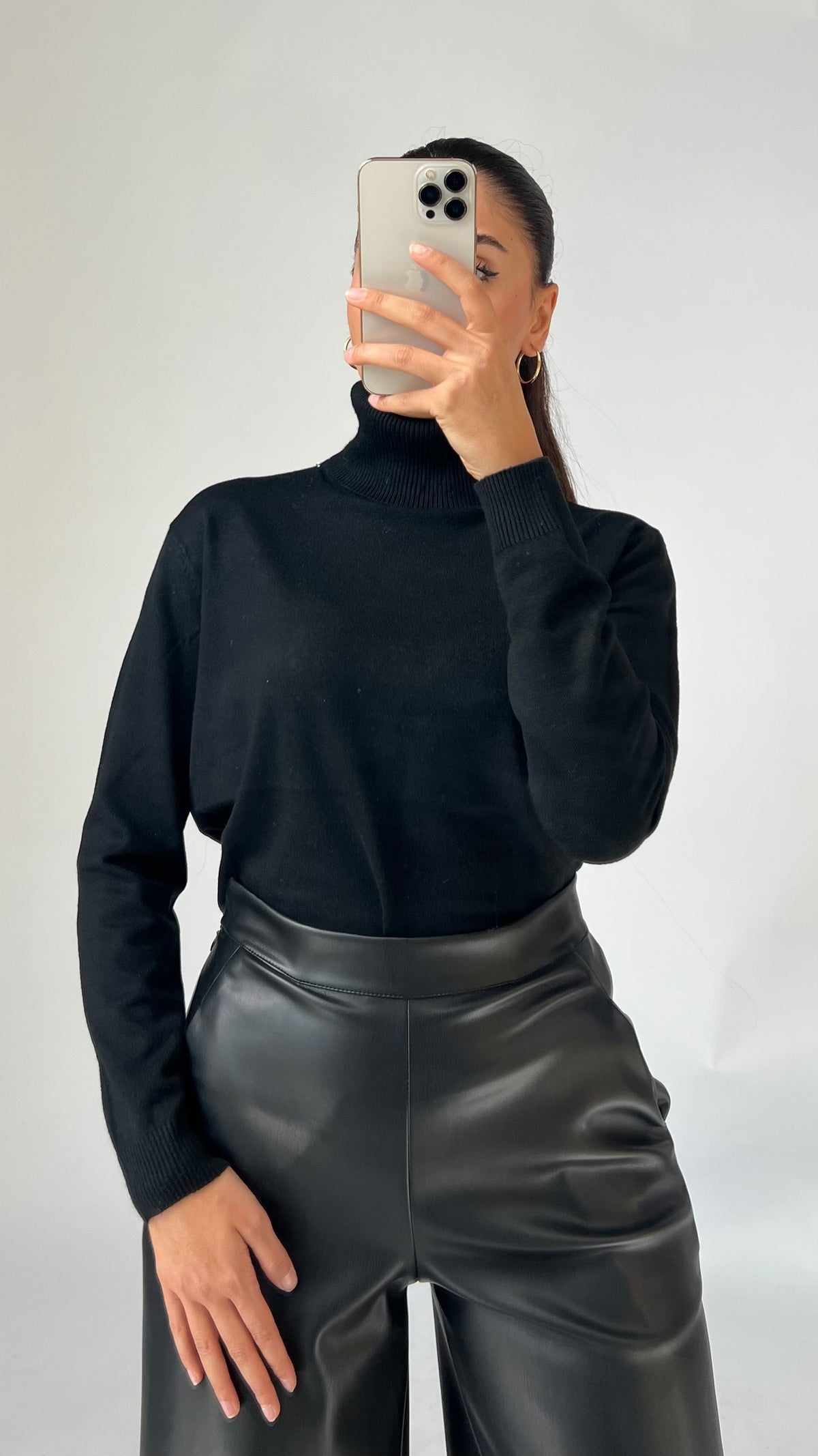 Locker Rollkragenpullover