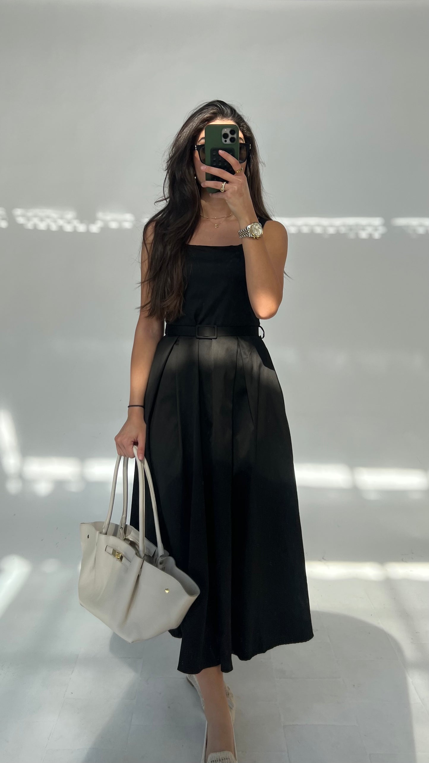 Elegante Leder Tote Bag