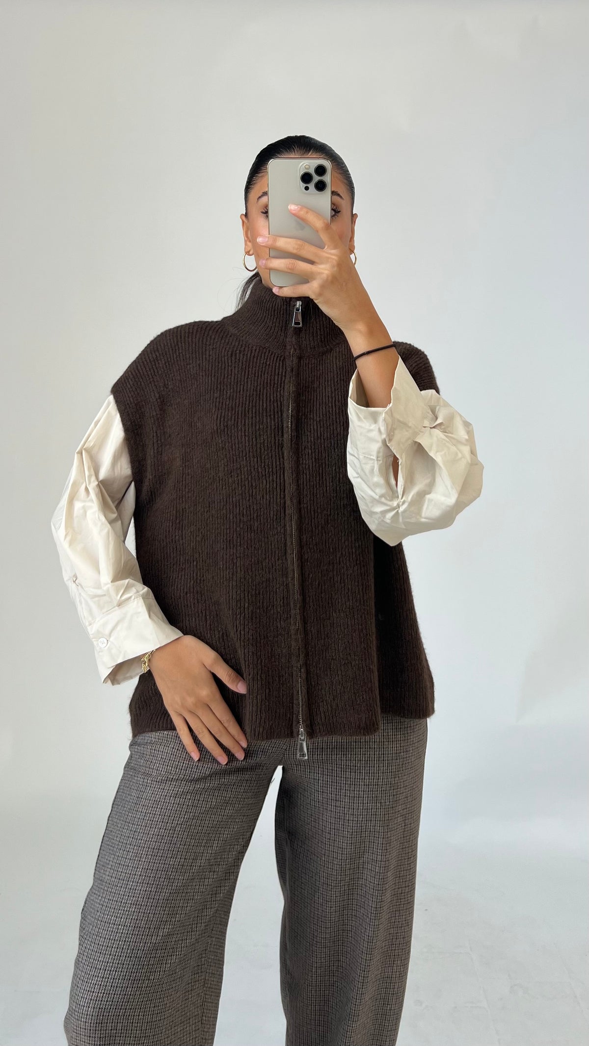 Cozy Zip Strickweste
