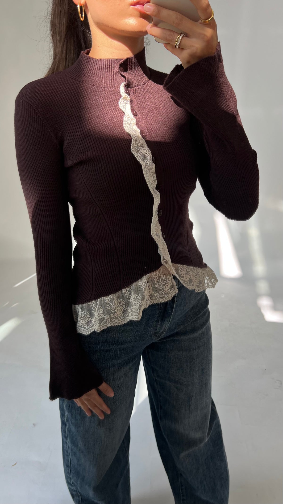 Spitzen Cardigan