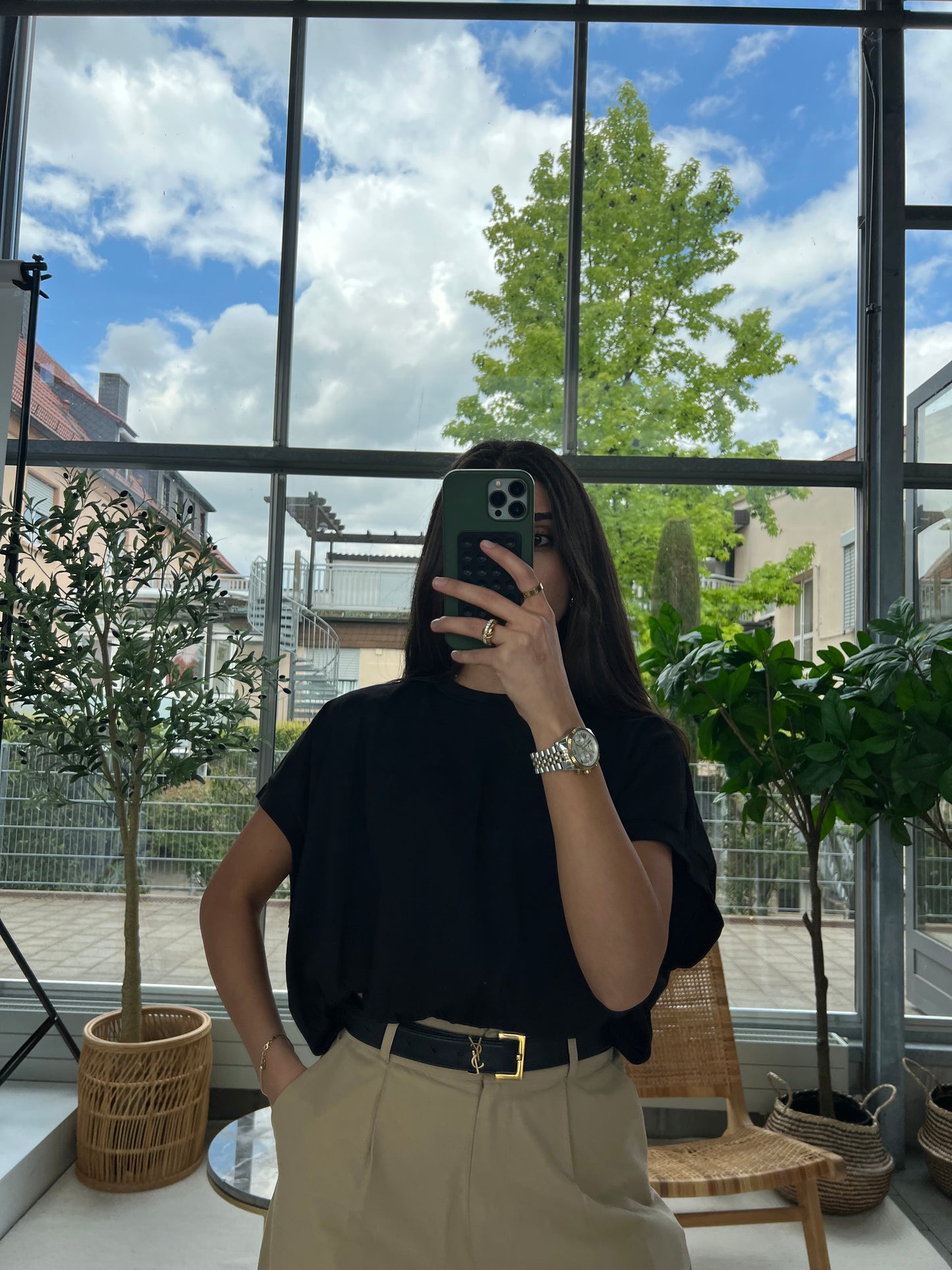 Oversize T-Shirt mit Gummizug