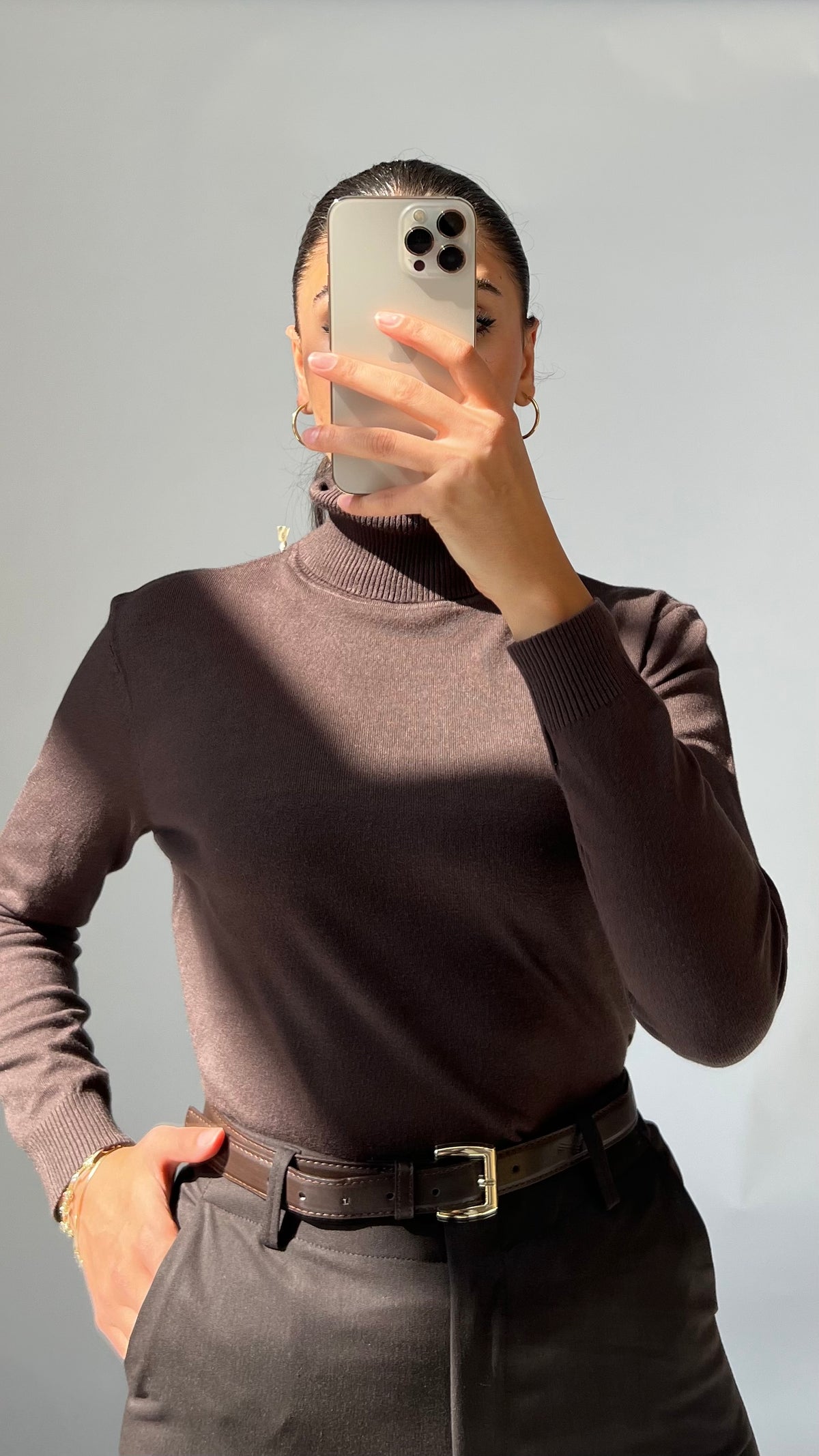 Locker Rollkragenpullover