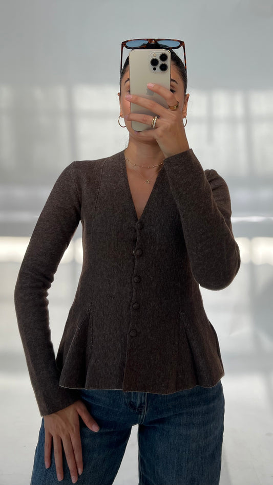 Femininer Strickcardigan mit V-Ausschnitt