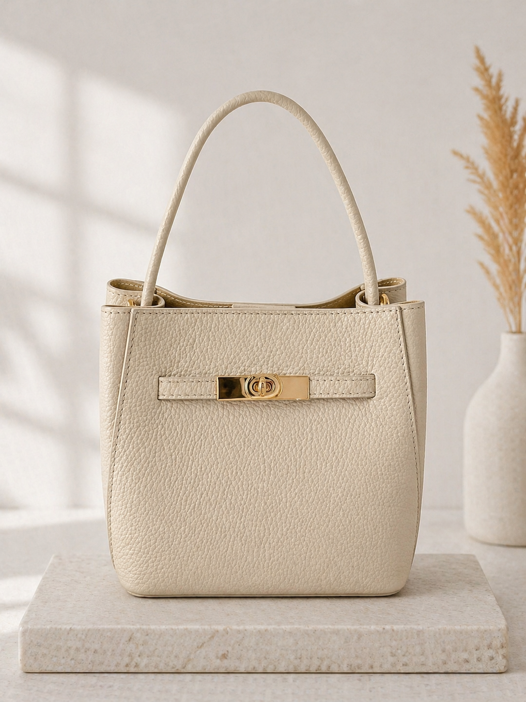 Elgante Lederhandtasche