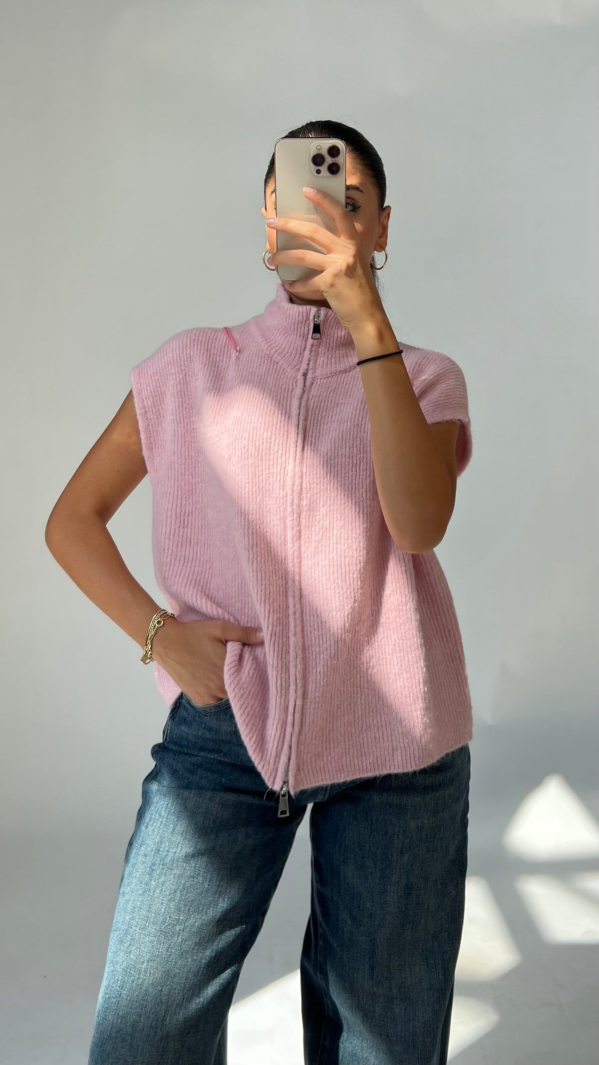 Cozy Zip Strickweste