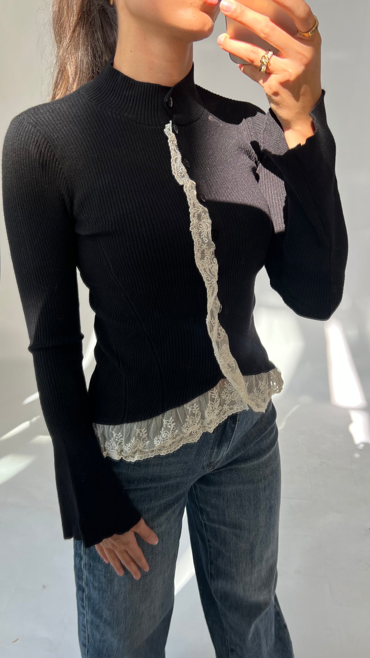 Spitzen Cardigan