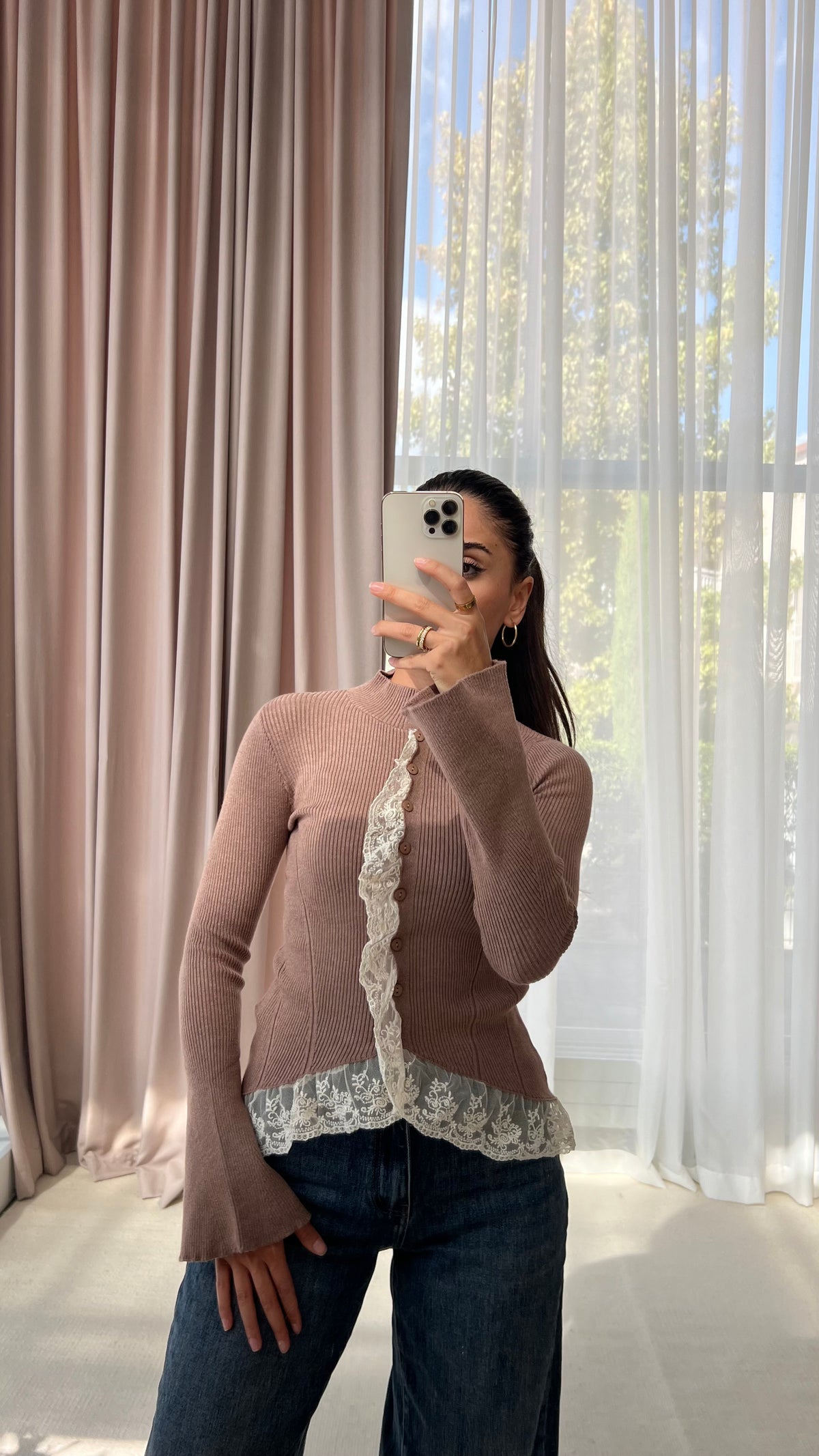 Spitzen Cardigan