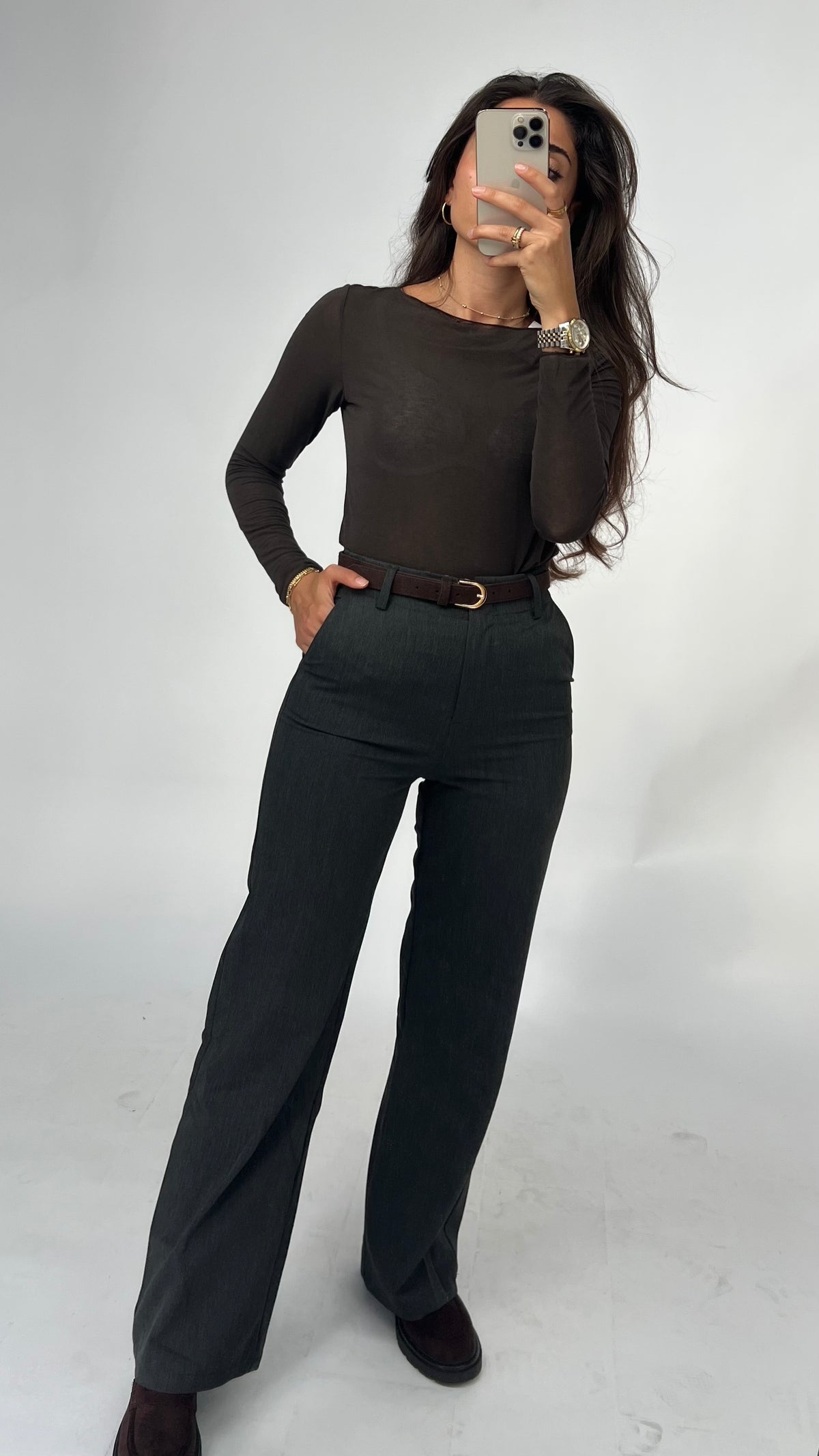 Elegante Stoffhose