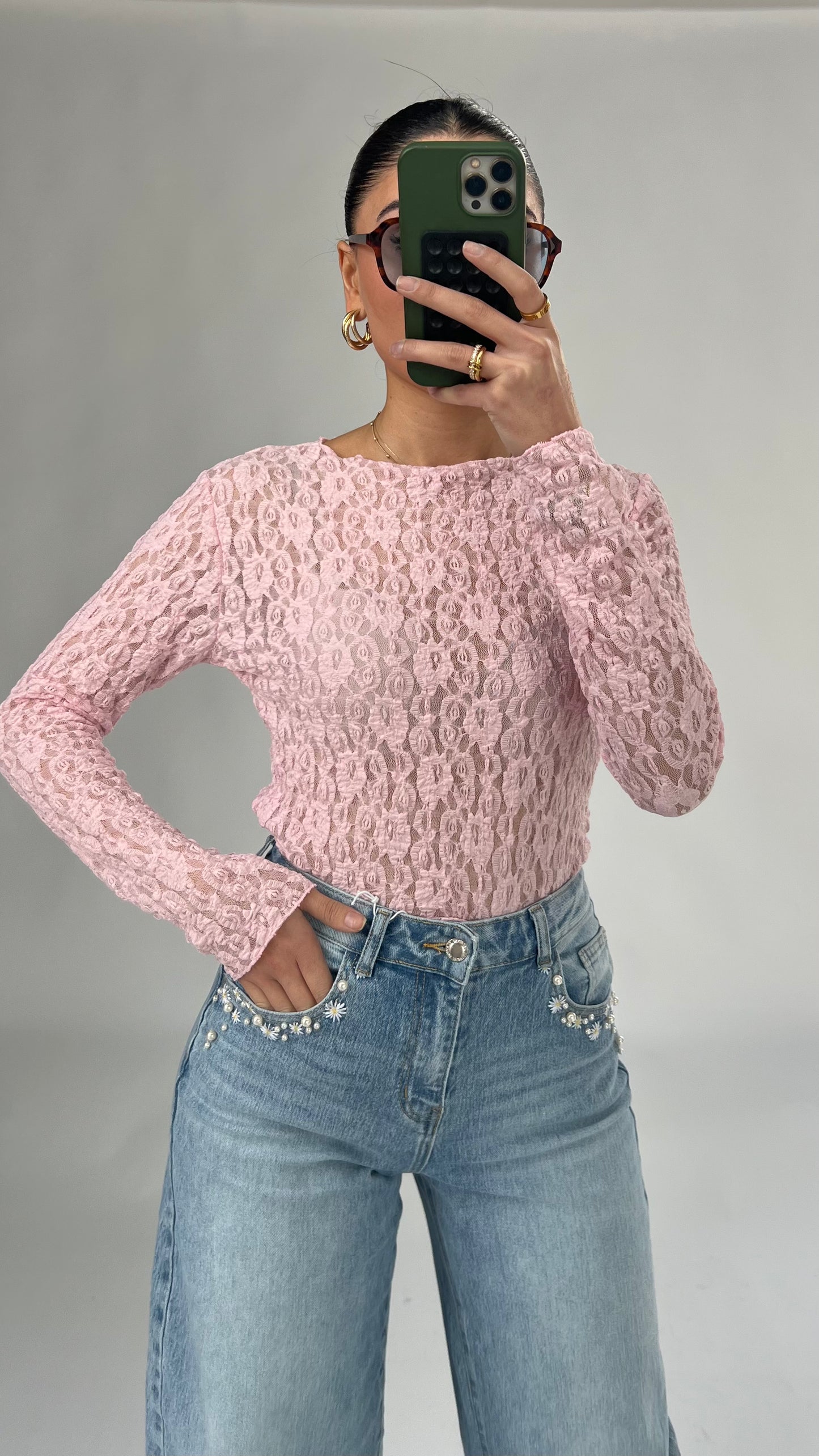 Elegantes Spitzen-Top