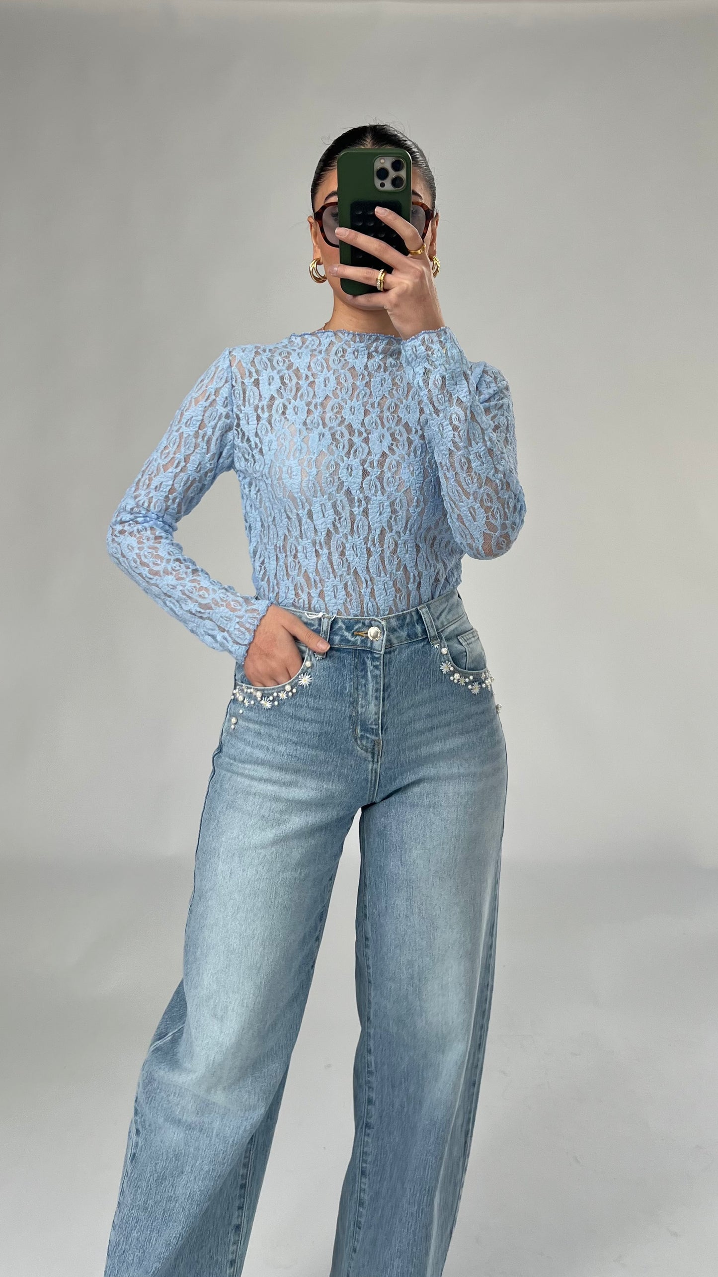 Elegantes Spitzen-Top