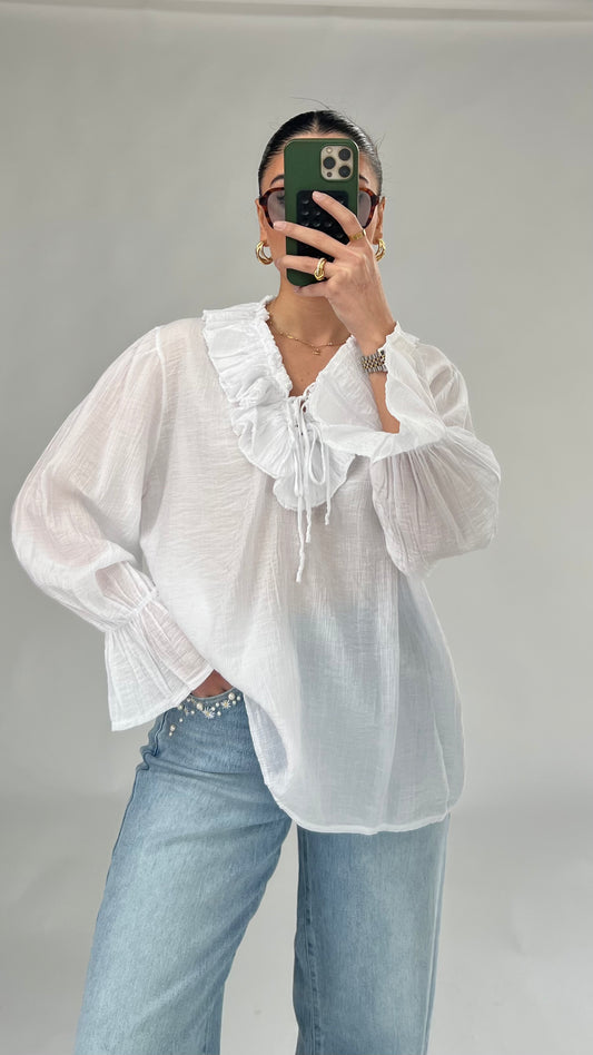 Leichte Rüschen-Bluse