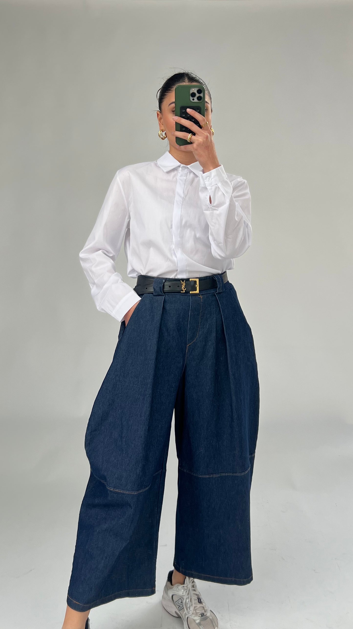 Weite Denim Hose