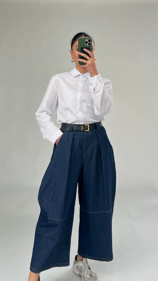 Weite Denim Hose